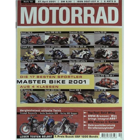 Motorrad Nr.10 / 27 April 2001 - Master Bike