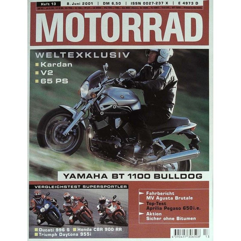 Motorrad Nr.13 / 8 Juni 2001 - Yamaha BT 1100 Bulldog