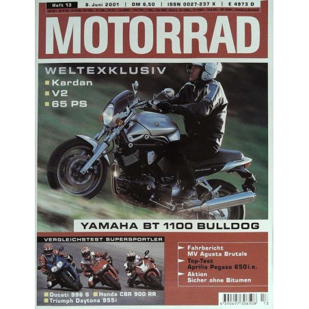 Motorrad Nr.13 / 8 Juni 2001 - Yamaha BT 1100 Bulldog