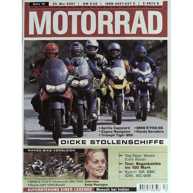 Motorrad Nr.12 / 25 Mai 2001 - Dicke Stollenschiffe