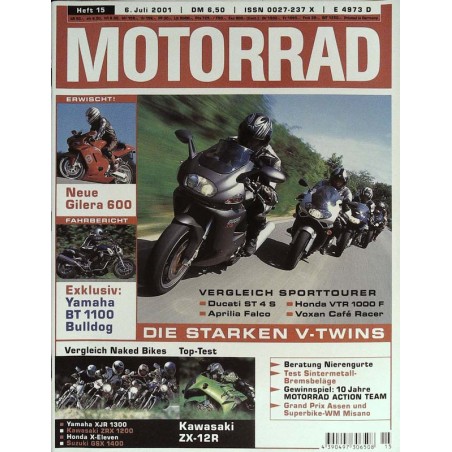 Motorrad Nr.15 / 6 Juli 2001 - Die starken V-Twins