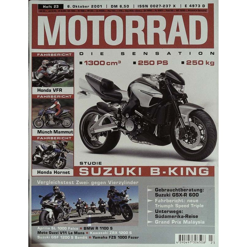Motorrad Nr.23 / 6 Oktober 2001 - Suzuki B-King