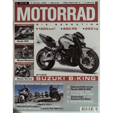 Motorrad Nr.23 / 6 Oktober 2001 - Suzuki B-King