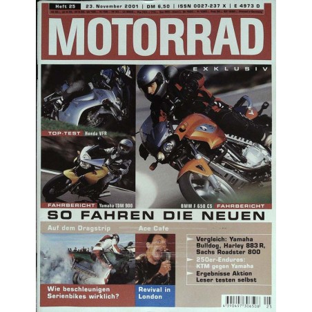 Motorrad Nr.25 / 23 November 2001 - So fahren die Neuen