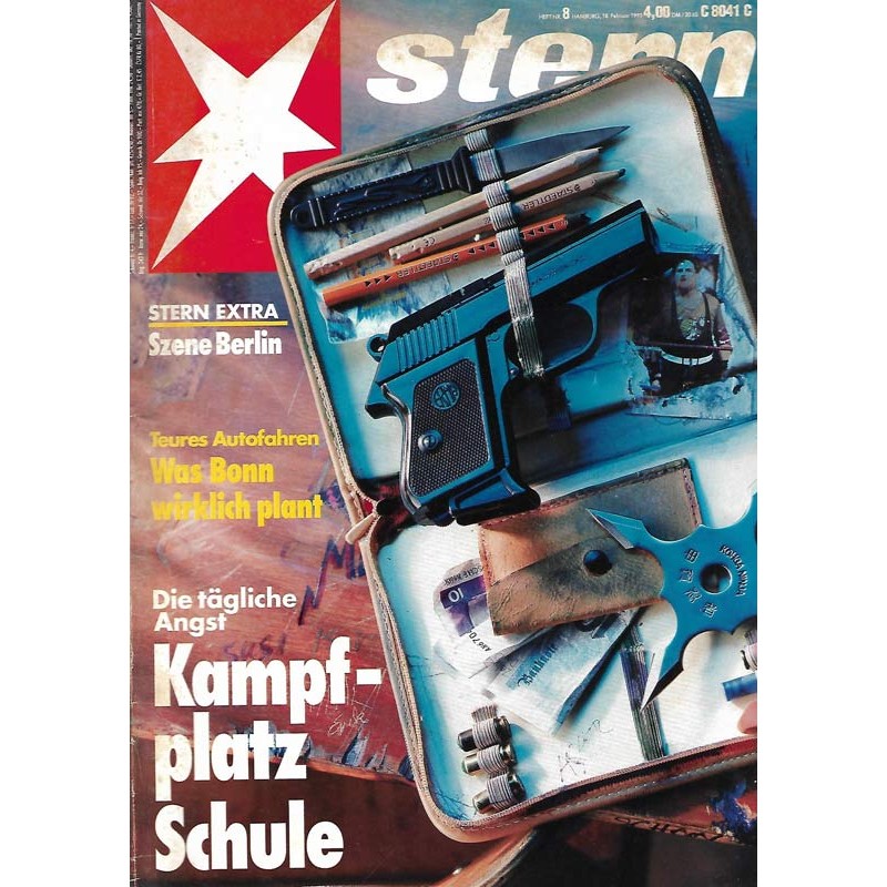 stern Heft Nr.8 / 18 Februar 1993 - Kampfplatz Schule