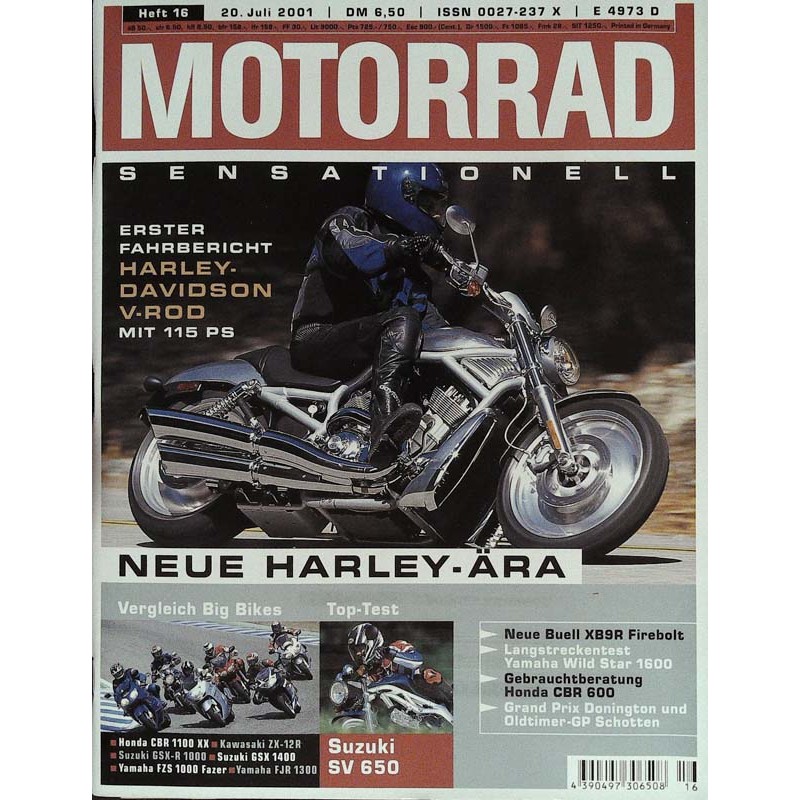 Motorrad Nr.16 / 20 Juli 2001 - Harley-Davidson V-Rod