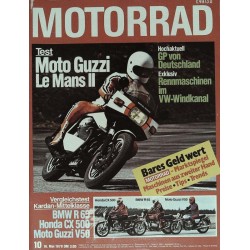 Motorrad Nr.10 / 16 Mai 1979 - Moto Guzzi Le Mans 2