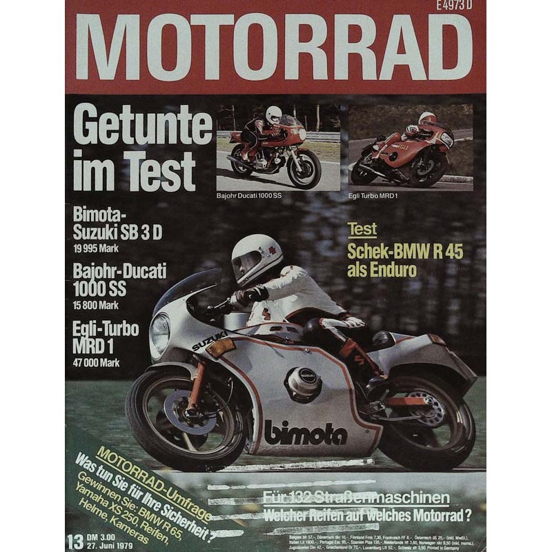 Motorrad Nr.13 / 27 Juni 1979 - Getunte im Test