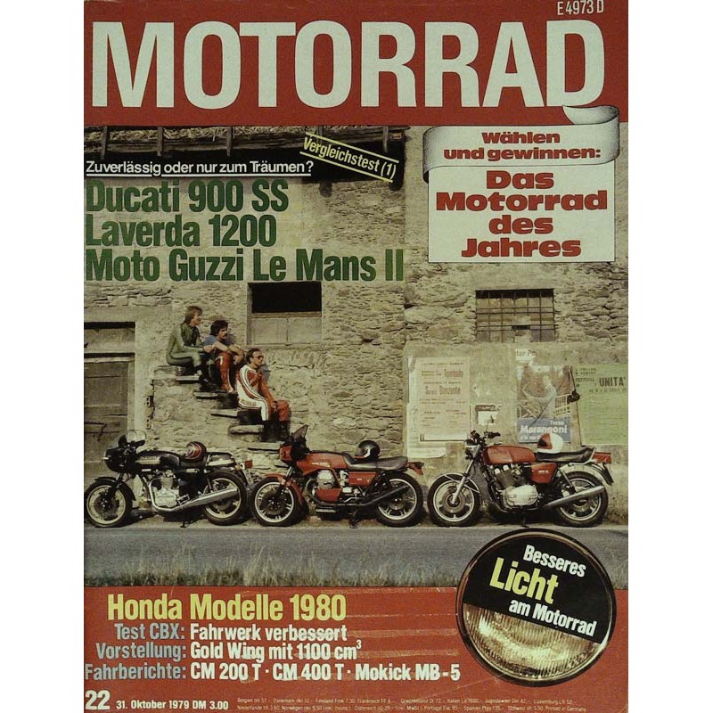 Motorrad Nr.22 / 31 Oktober 1979 - Zuverlässig, oder?