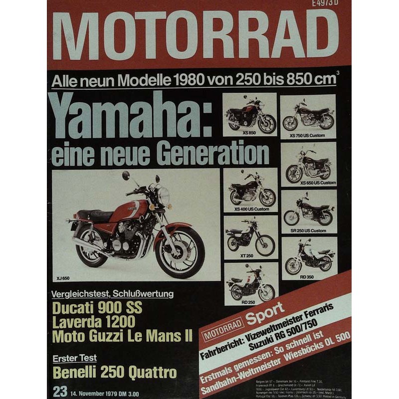 Motorrad Nr.23 / 14 November 1979 - Generation Yamaha