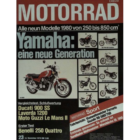 Motorrad Nr.23 / 14 November 1979 - Generation Yamaha