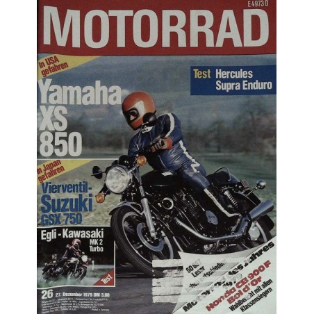 Motorrad Nr.26 / 27 Dezember 1979 - Yamaha XS 850