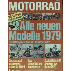 Motorrad Nr.5 / 7 März 1979 - Alle neuen Modelle