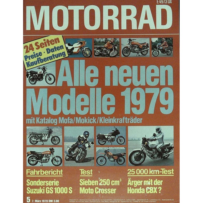 Motorrad Nr.5 / 7 März 1979 - Alle neuen Modelle