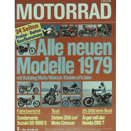 Motorrad Nr.5 / 7 März 1979 - Alle neuen Modelle