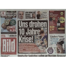 Bild Zeitung Samstag, 13 Dezember 2025 - Es drohen 10 Jahre Krise
