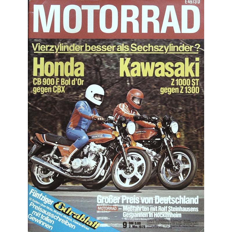 Motorrad Nr.9 / 2 Mai 1979 - Vierzylinder oder Sechszylinder?