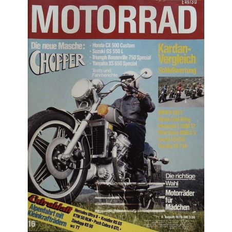 Motorrad Nr.16 / 8 August 1979 - Die neue Masche Chopper