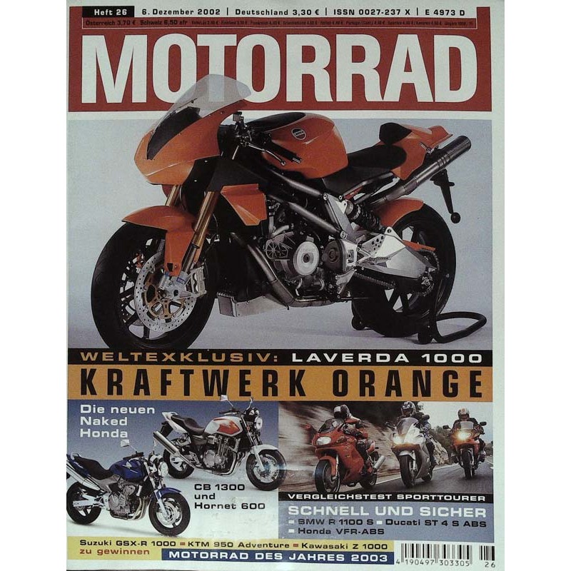 Das Motorrad Nr.26 / 6 Dezember 2002 - Laverda 1000