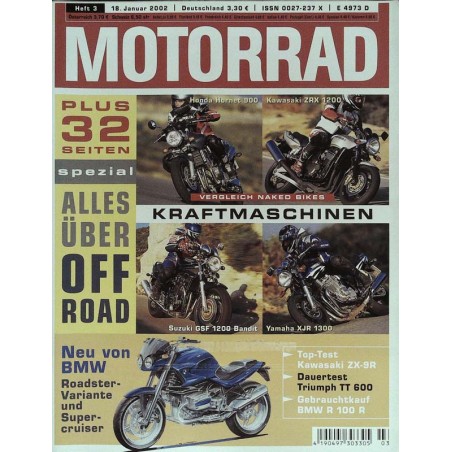 Motorrad Nr.3 / 18 Januar 2002 - Kraftmaschinen