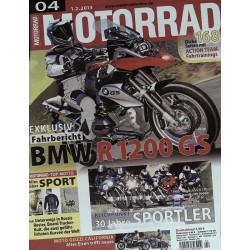 Motorrad Nr.4 / 1  Februar 2013 - BMW R 1200 GS