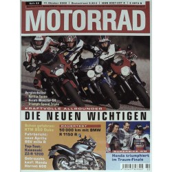 Motorrad Nr.22 / 11 Oktober 2002 - Kraftvolle Allrounder
