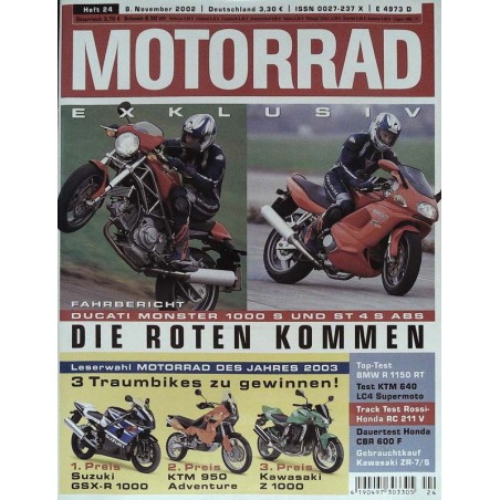 Motorrad Nr.24 / 8 November 2002 - Die Roten kommen