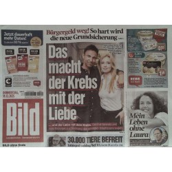 Bild Zeitung Donnerstag, 18 Dezember 2025 - Krebs und die Liebe
