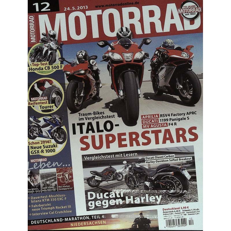 Motorrad Nr.12 / 24 Mai 2013 - Italo-Superstars