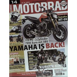 Motorrad Nr.14 / 21 Juni 2013 - Yamaha MT-09 is Back!