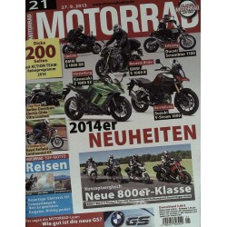 Motorrad Nr.21 / 27 September 2013 - 2014er Neuheiten