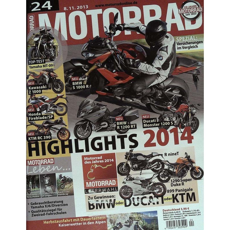 Motorrad Nr.24 / 8 November 2013 - Highlights 2014
