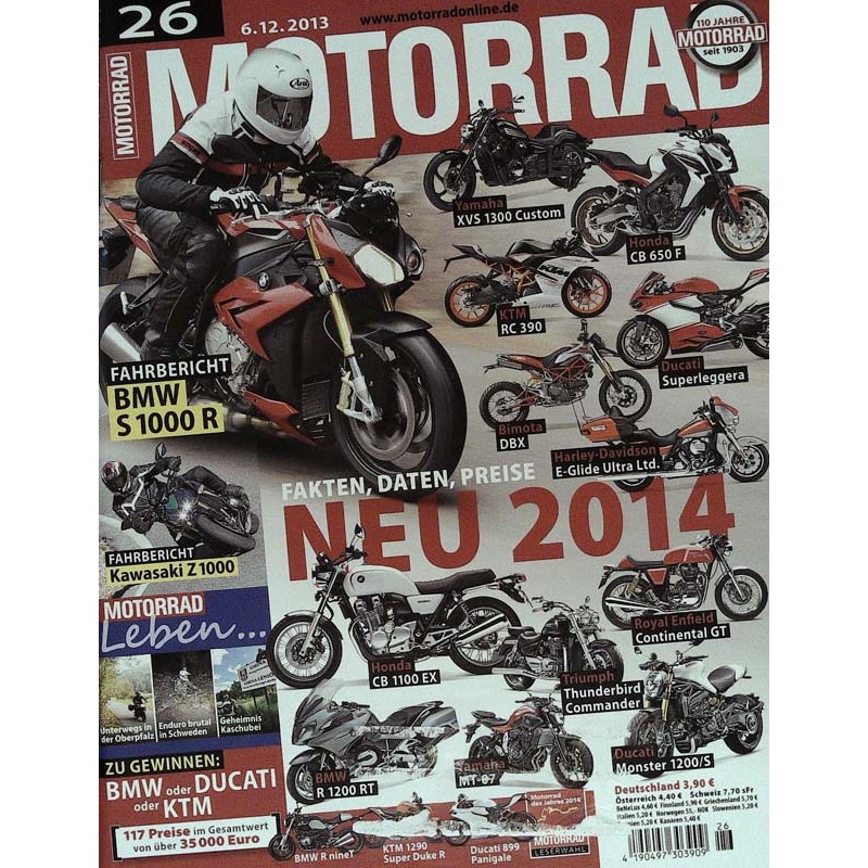 Motorrad Nr.26 / 6 Dezember 2013 - Neu für 2014
