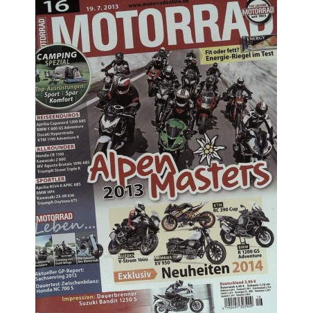 Motorrad Nr.16 / 19 Juli 2013 - Alpen Masters 2013