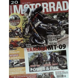Motorrad Nr.20 / 13 September 2013 - Yamaha MT-09