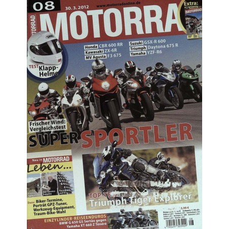 Motorrad Nr.8 / 30 März 2012 - Super Sportler