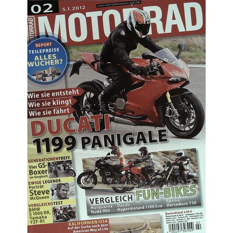 Motorrad Nr.2 / 5 Januar 2012 - Ducati 1199 Panigale