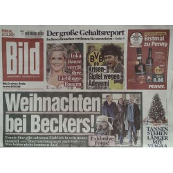 Bild Zeitung Montag, 22 Dezember 2025 - Weihnachten bei Beckers