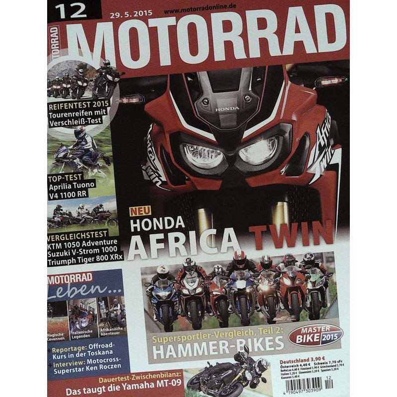 Motorrad Nr.12 / 29 Mai 2015 - Honda Africa Twin