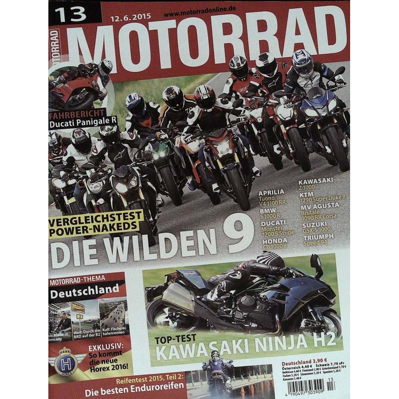 Motorrad Nr.13 / 12 Juni 2015 - Die wilden 9