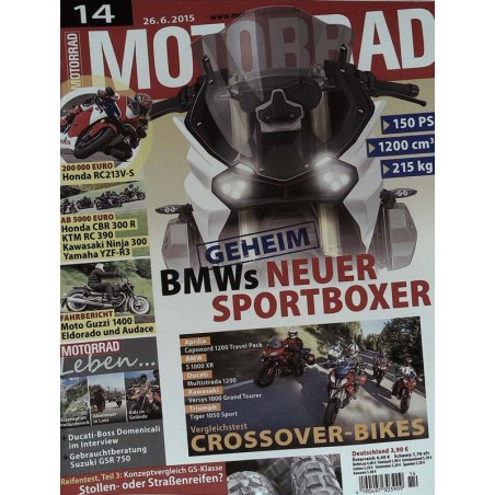 Motorrad Nr.14 / 26 Juni 2015 - BMWs neuer Sportboxer