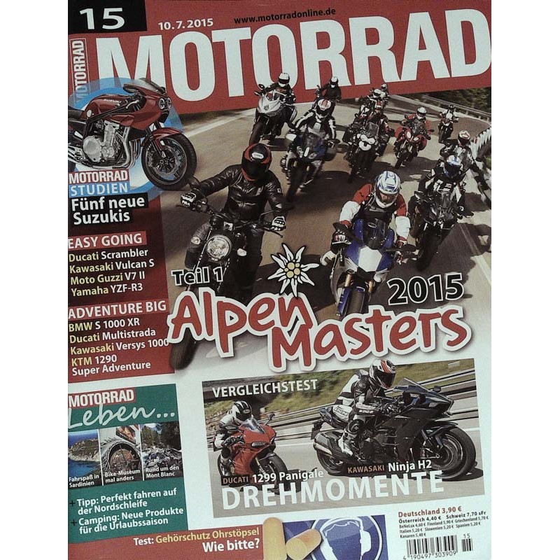 Motorrad Nr.15 / 10 Juli 2015 - Alpen-Masters Teil 1