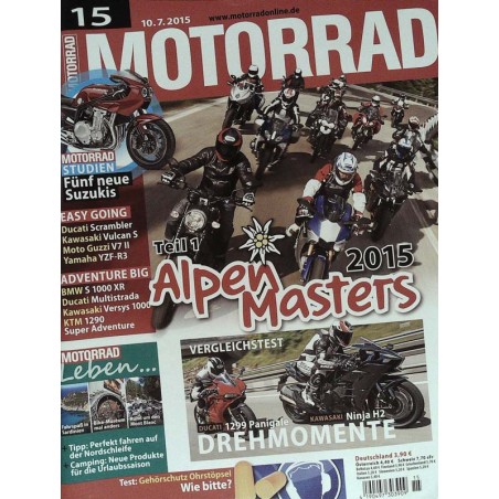Motorrad Nr.15 / 10 Juli 2015 - Alpen-Masters Teil 1