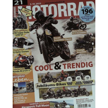 Motorrad Nr.21 / 2 Oktober 2015 - Cool und Trendig