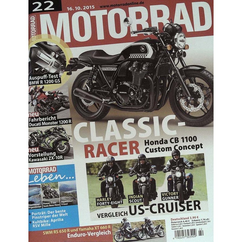Motorrad Nr.22 / 16 Oktober 2015 - Classic Racer