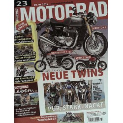 Motorrad Nr.23 / 30 Oktober 2015 - Triumph, neue Twins