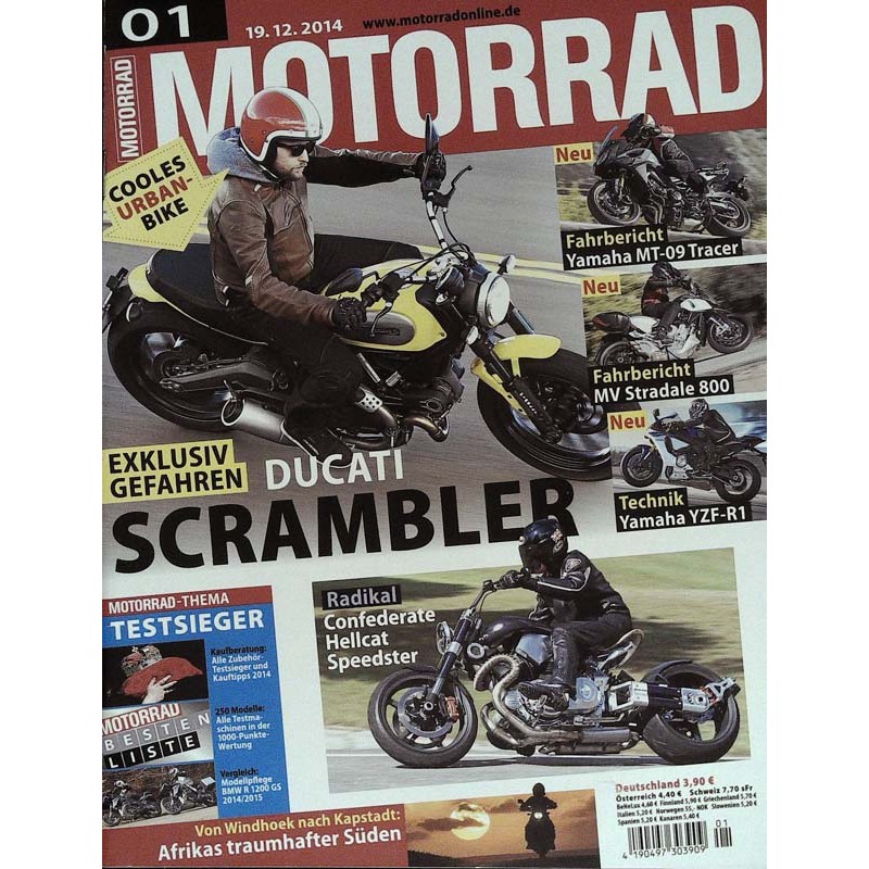 Motorrad Nr.1 / 19 Dezember 2014 - Ducati Scrambler