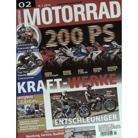 Motorrad Nr.2 / 9 Januar 2015 - Kraft-Werke