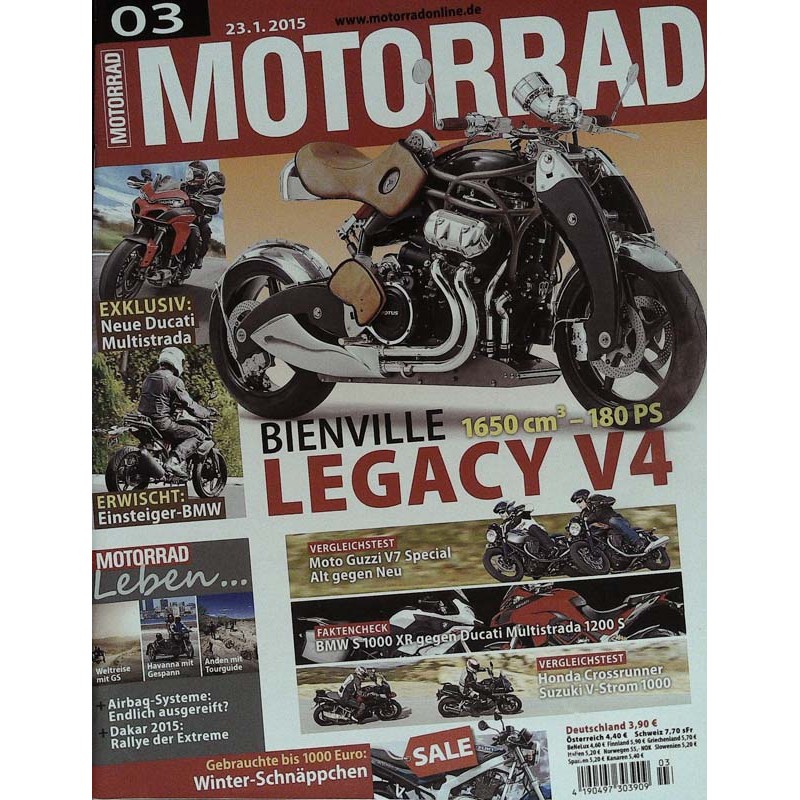 Motorrad Nr.3 / 23 Januar 2015 - Bienville Legacy V4