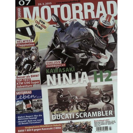 Motorrad Nr.7 / 20 März 2015 - Kawasaki Ninja H2